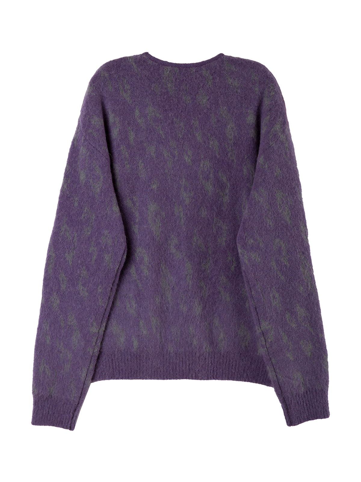 헤레틱(HERETIC) HERETIC LEOPARD MOHAIR CARDIGAN / purple
