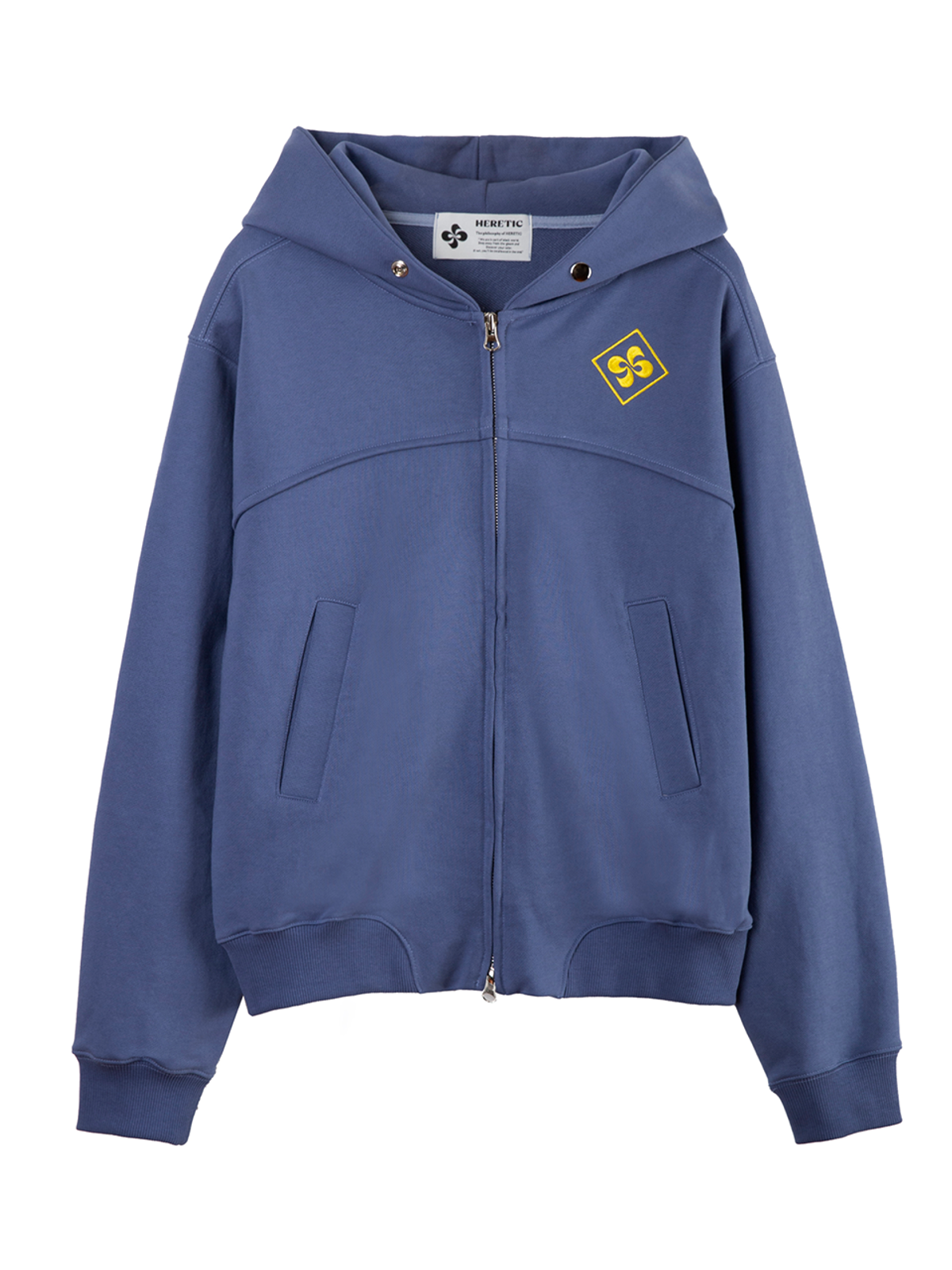 헤레틱(HERETIC) DIAMOND ZIP-UP HOODIE / purple blue