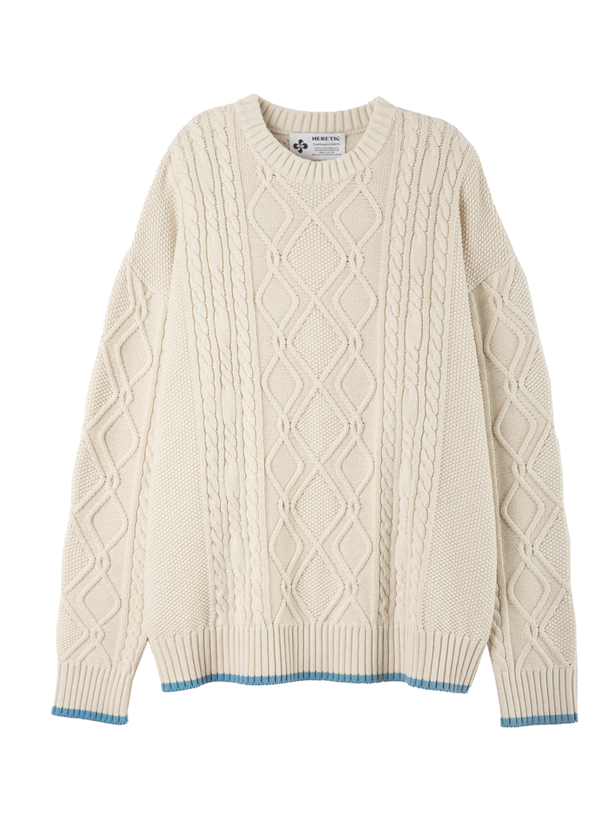 헤레틱(HERETIC) DADDY FRENCH CABLE KNIT / cream