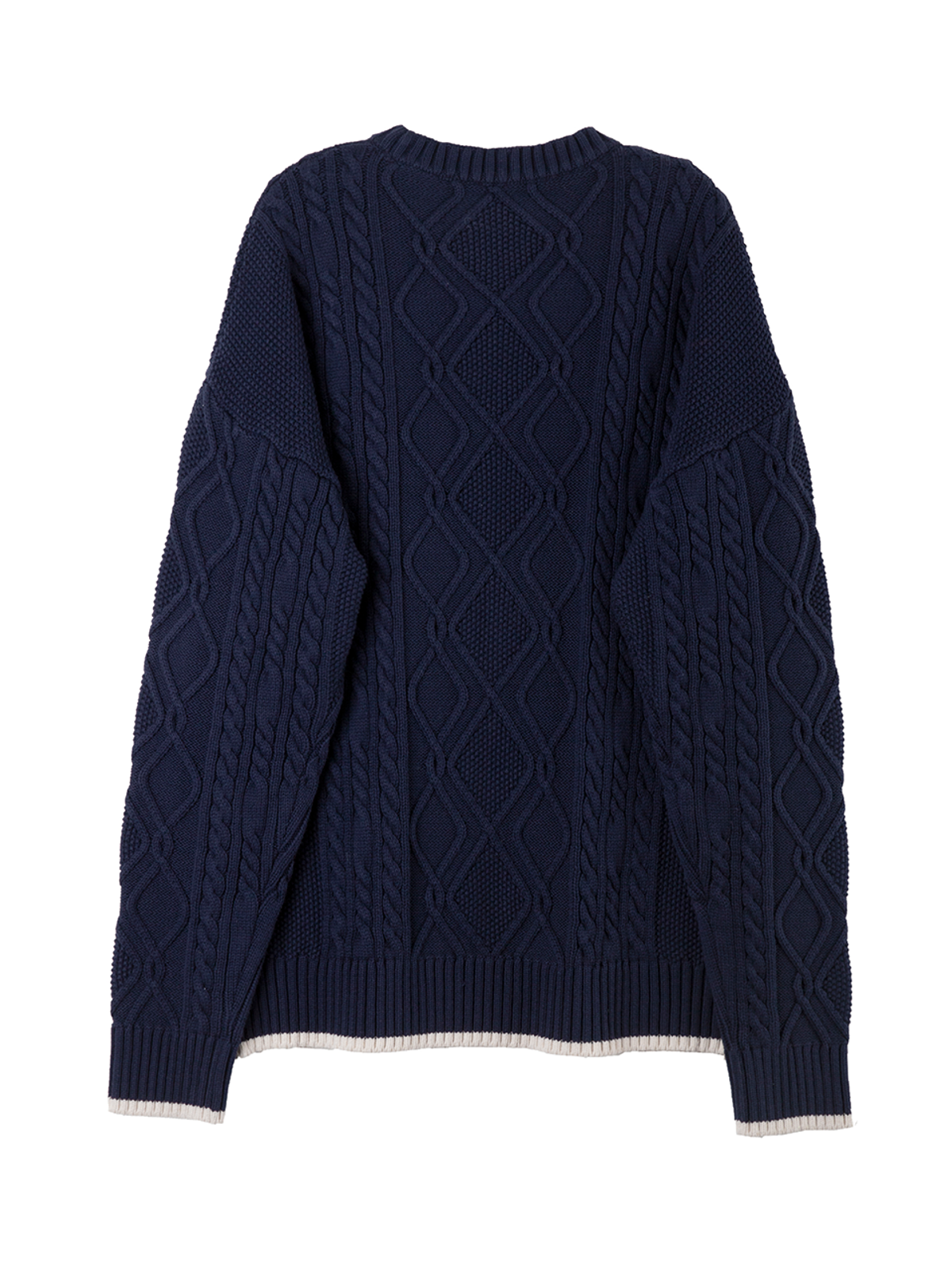 헤레틱(HERETIC) DADDY FRENCH CABLE KNIT / navy