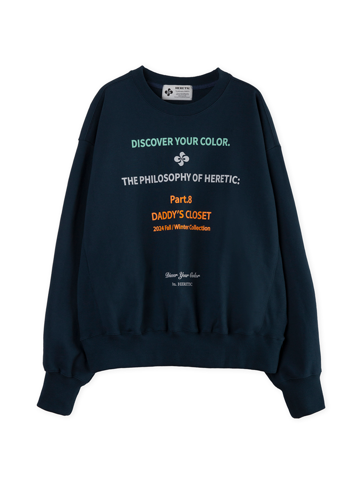 헤레틱(HERETIC) DADDY SWEATSHIRT / vintage navy