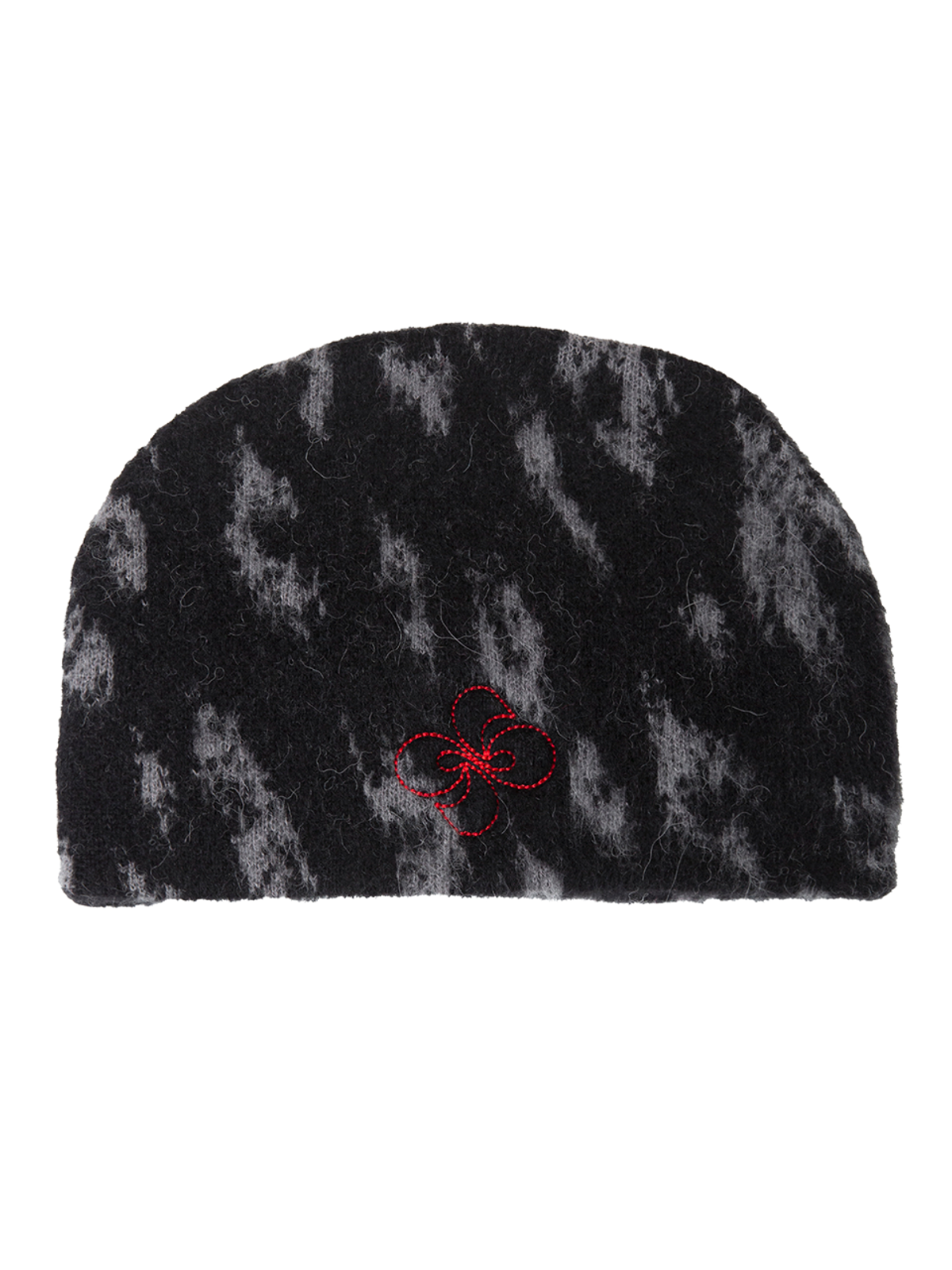 헤레틱(HERETIC) HERETIC LEOPARD MOHAIR BEANIE / black