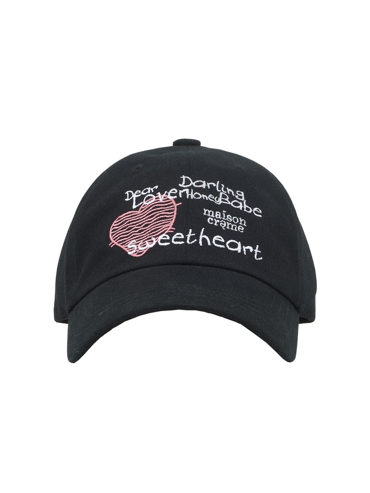 메종크렘(MAISON CREME) Lovers Ball cap_Black