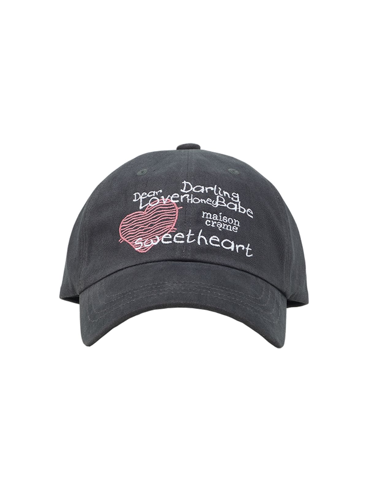 메종크렘(MAISON CREME) Lovers Ball cap_Gray