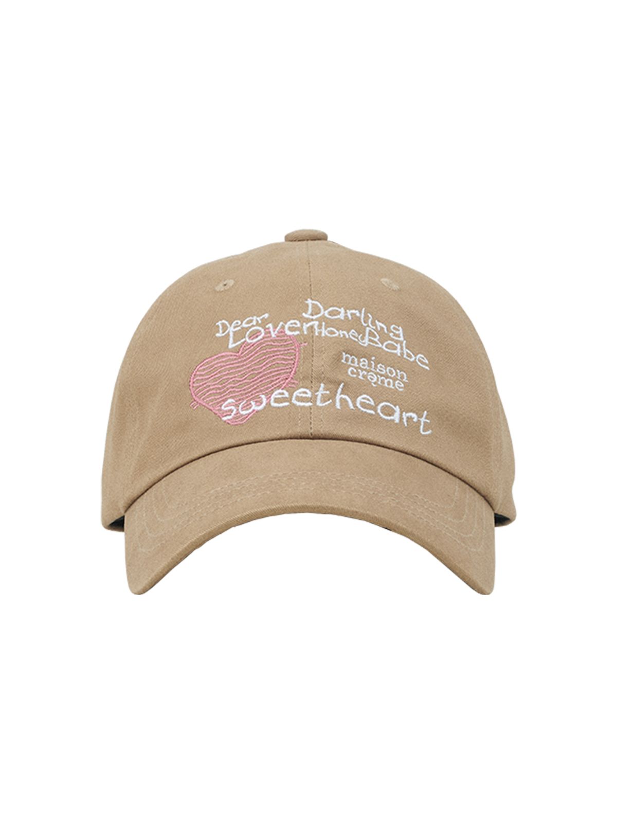 메종크렘(MAISON CREME) Lovers Ball cap_Beige