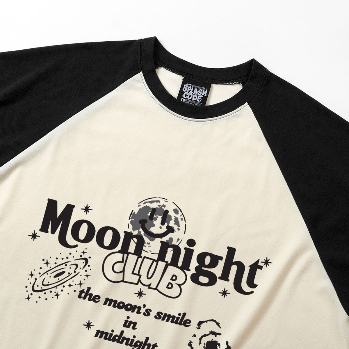 스플래시코드(SPLASHCODE) 래글런 롱슬리브 크림 - 문 나이트(Moon Night)