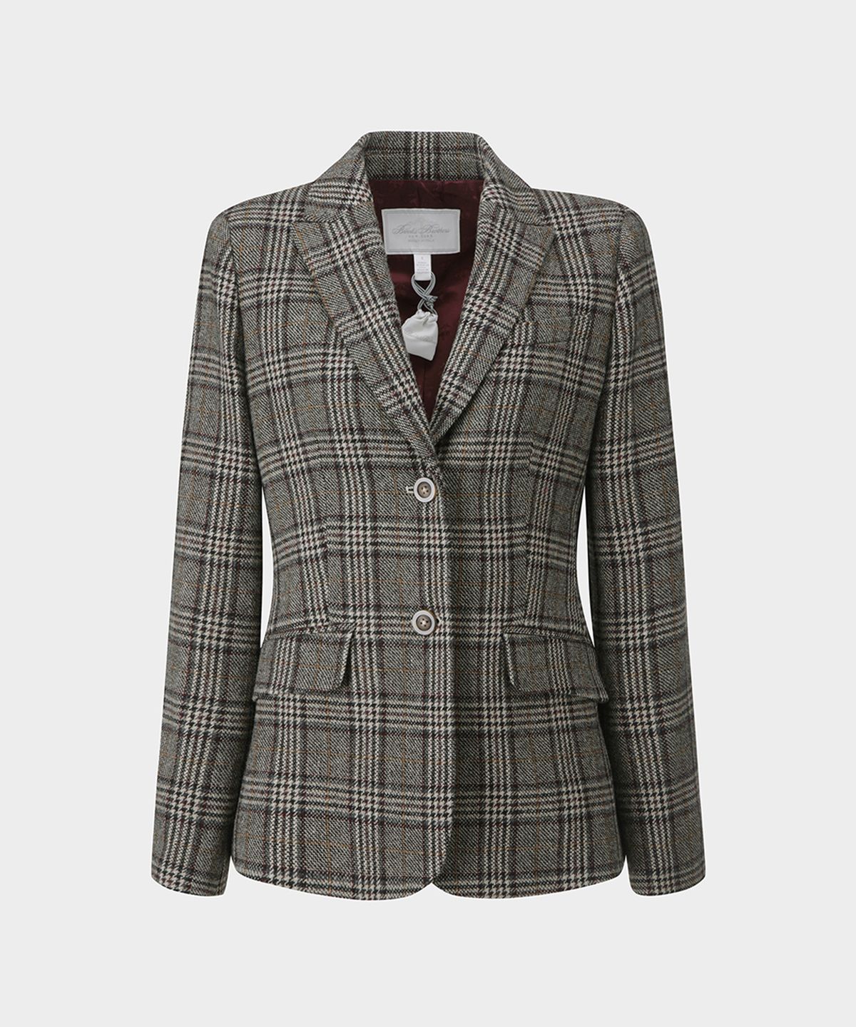 브룩스 브라더스(BROOKS BROTHERS) [여성] 램스울 체크 자켓 (베이지) (BBJSWM3838ZEF)