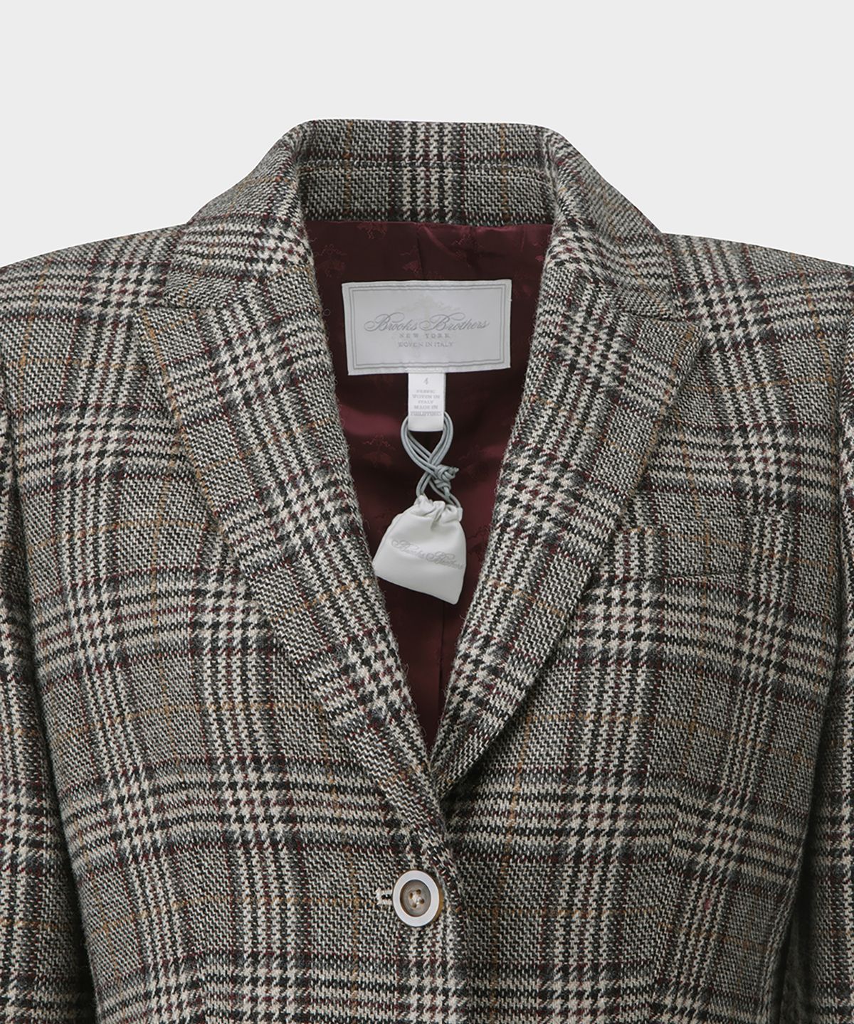브룩스 브라더스(BROOKS BROTHERS) [여성] 램스울 체크 자켓 (베이지) (BBJSWM3838ZEF)