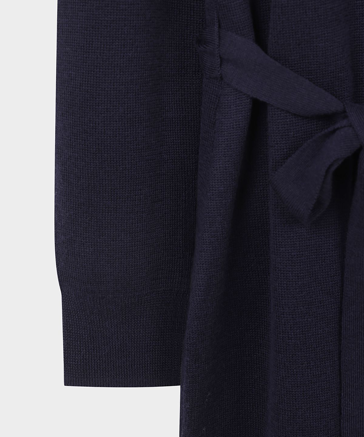 브룩스 브라더스(BROOKS BROTHERS) [여성] 울 터틀넥 벨티드 스웨터 원피스 (네이비) (BBDZWM3731QEF)