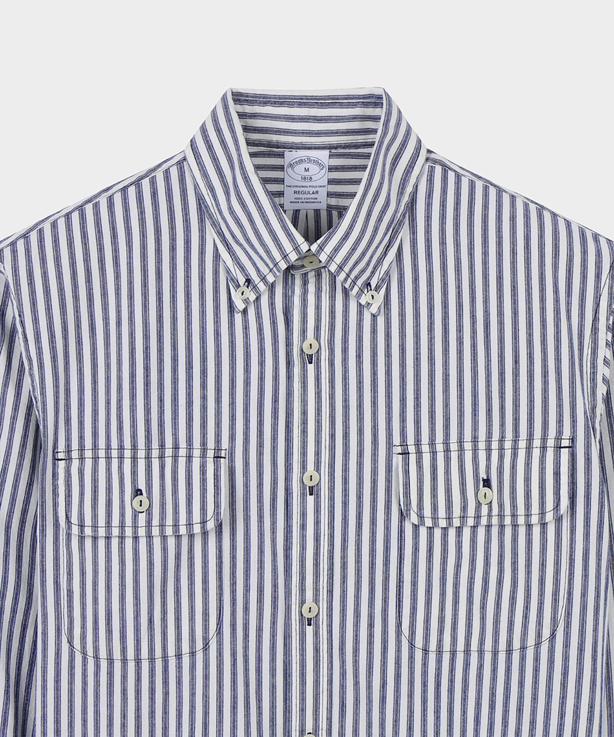 브룩스 브라더스(BROOKS BROTHERS) 인디고 얀다이 스포츠셔츠 (라이트인디고) (BBTHMF3581NEF)