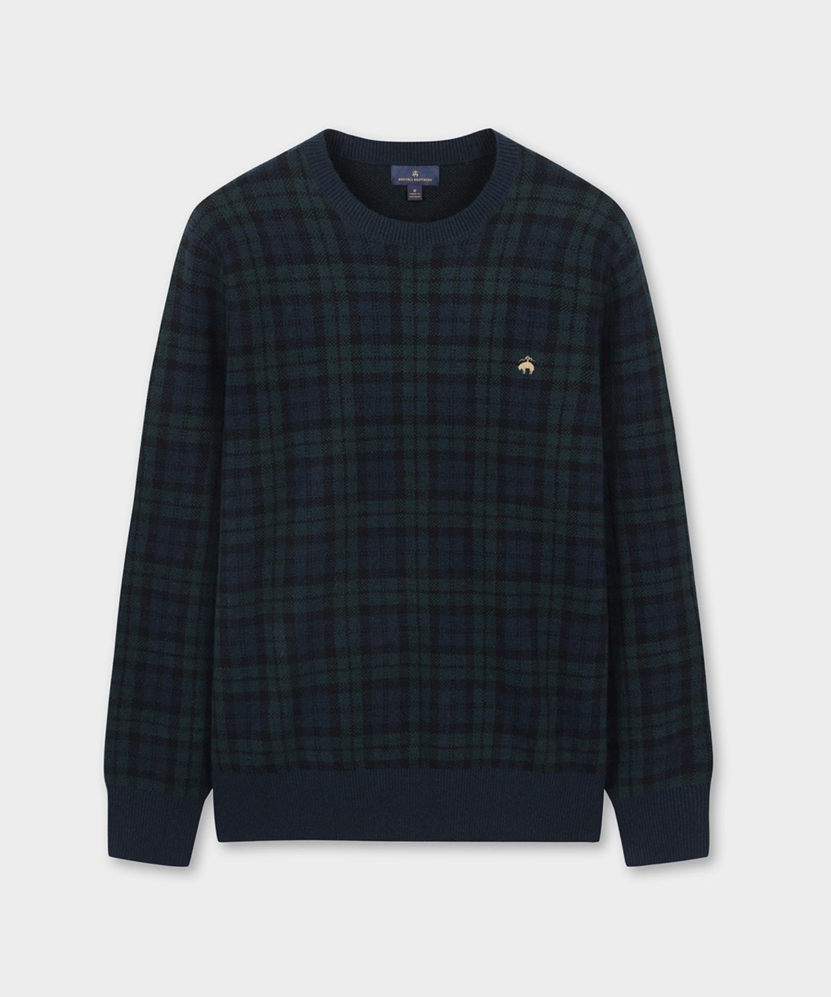 브룩스 브라더스(BROOKS BROTHERS) 블랙와치 로고 스웨터 (멀티) (BBWRMF45567EW)