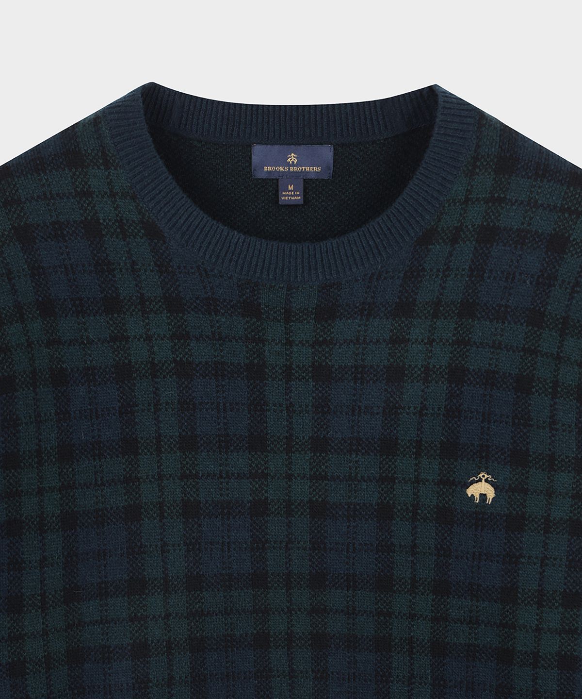 브룩스 브라더스(BROOKS BROTHERS) 블랙와치 로고 스웨터 (멀티) (BBWRMF45567EW)