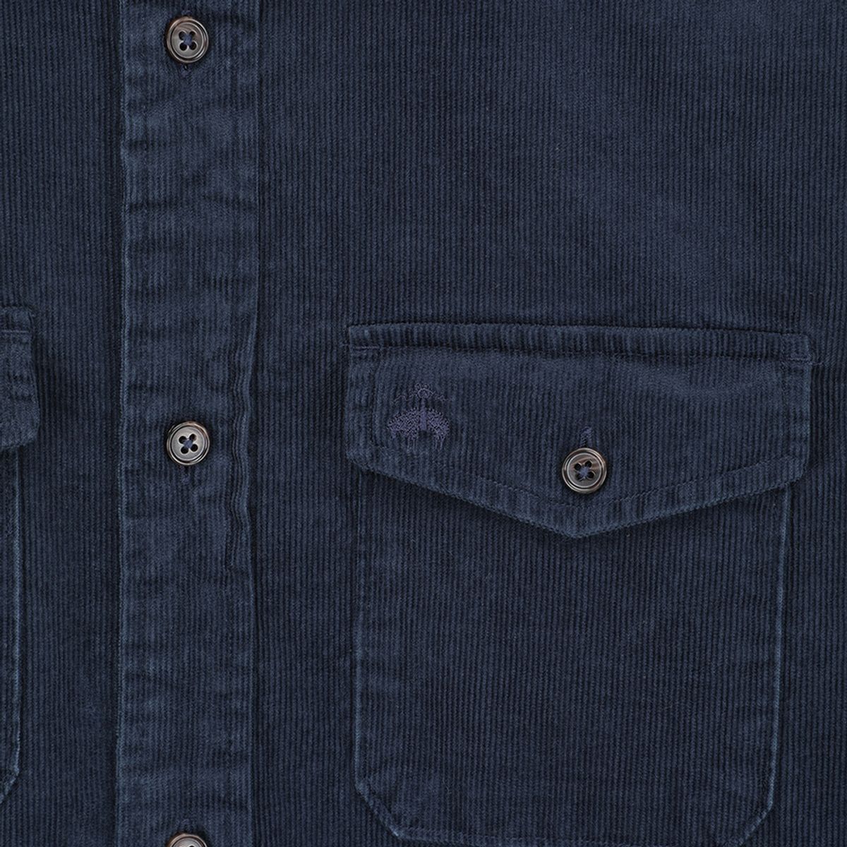브룩스 브라더스(BROOKS BROTHERS) 15W 코듀로이 로고 셔츠자켓 (네이비) (BBTHMF4635QEF)