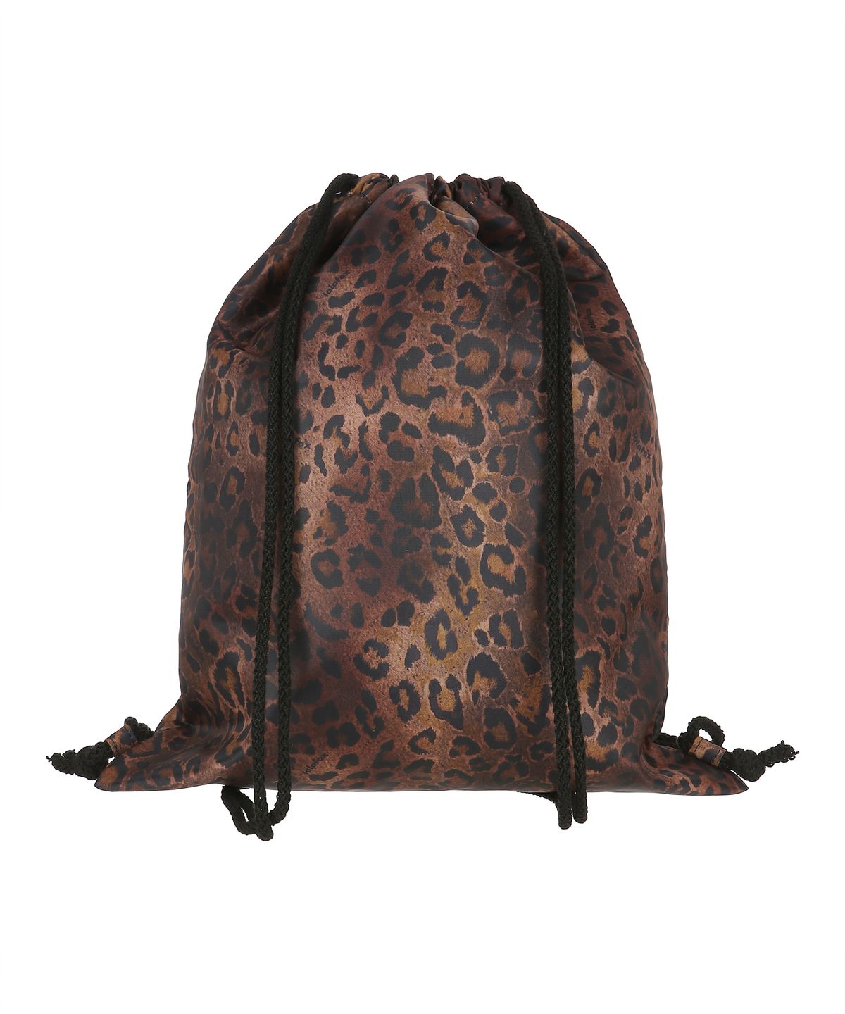 라라폭스(LALAFOX) LEOPARD PRINT STRING BACKPACK BROWN BQ4AB001