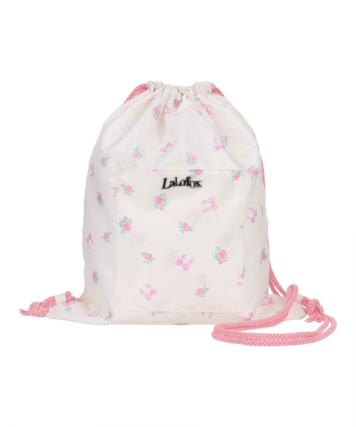 라라폭스(LALAFOX) FLOWER PRINT STRING BACKPACK CREAM BQ4AB002