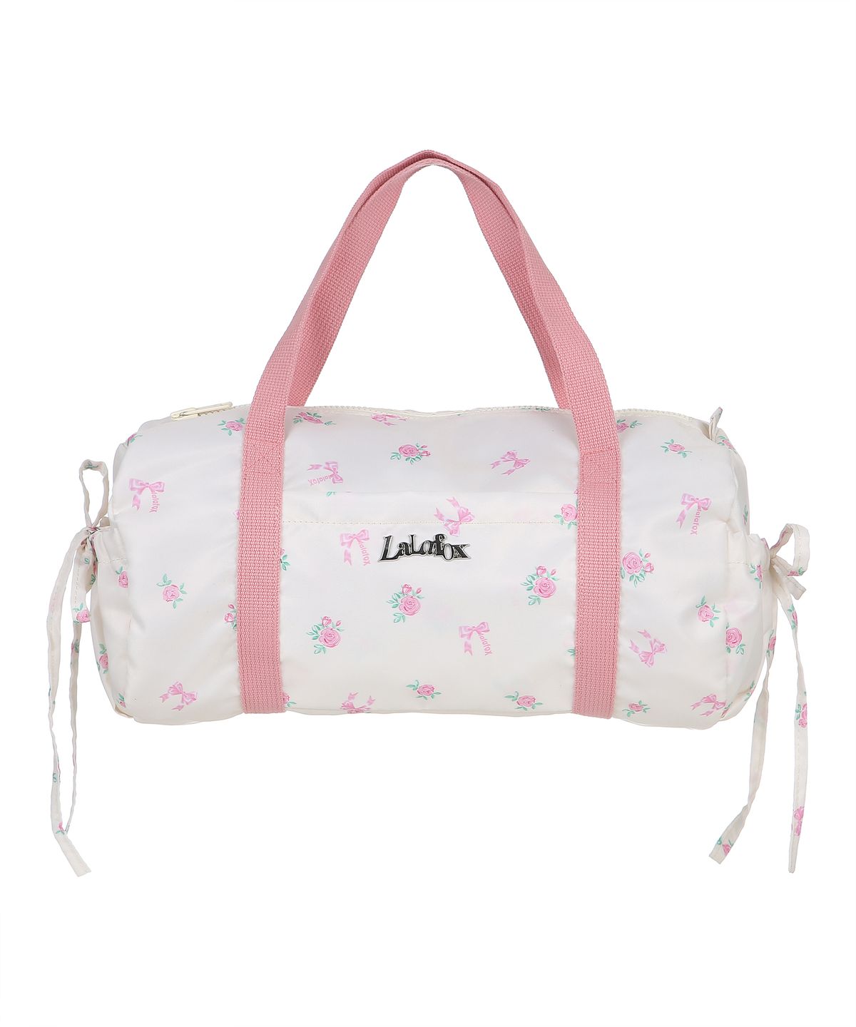 라라폭스(LALAFOX) FLOWER PRINT DUFFEL BAG 플라워 프린트 더플 백 CREAM BQ4AB004