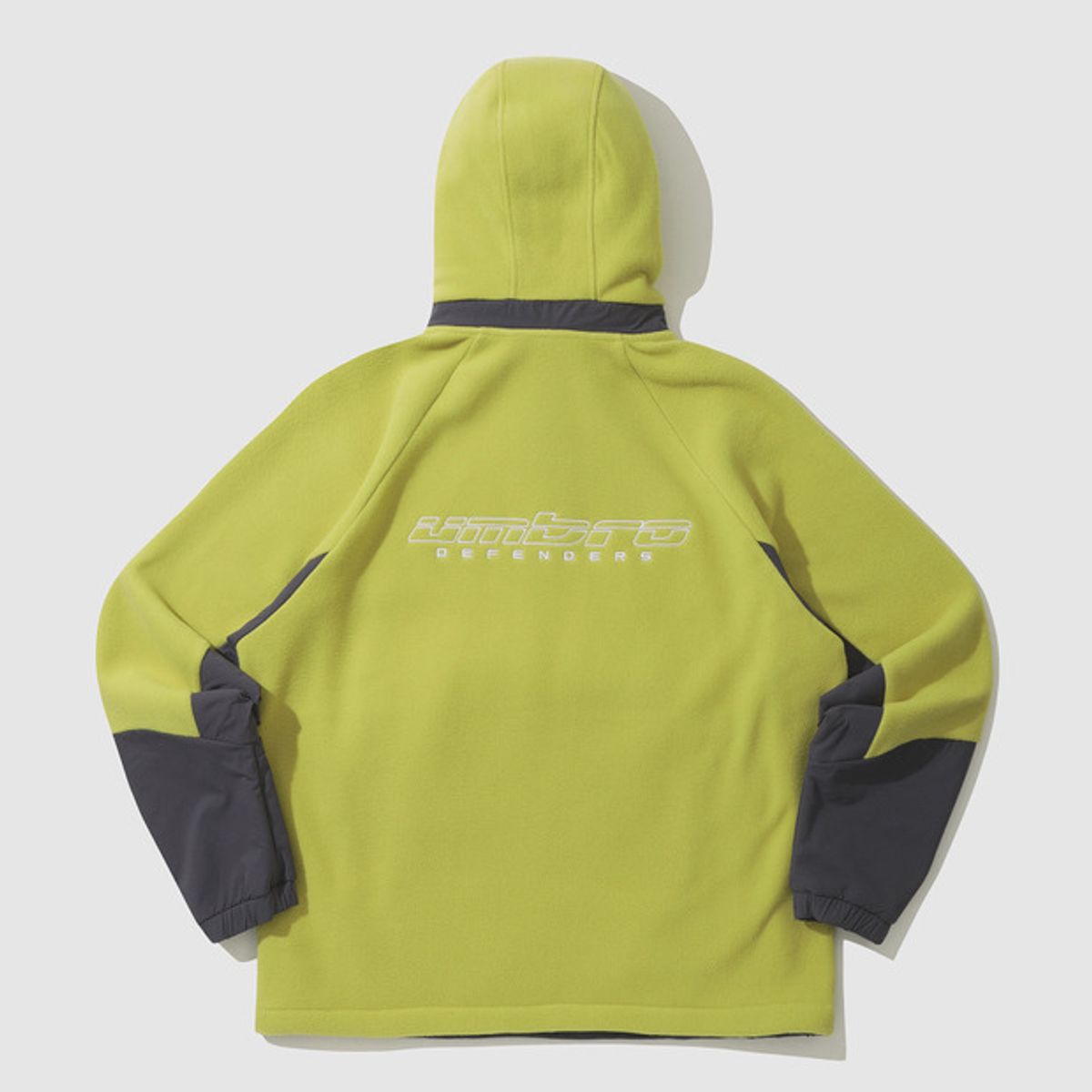 엄브로(UMBRO) WARM+ 우븐 믹스 플리스 후드 아노락 그린(UP421SHDO1)