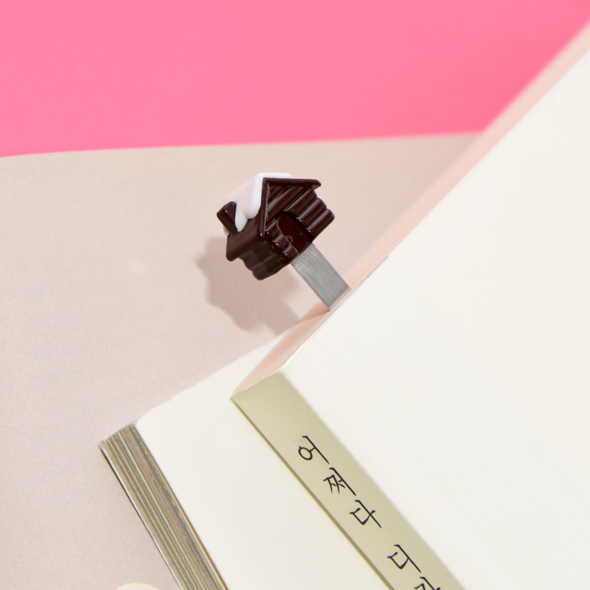 초클리 메타모포스 컬렉션(CHOCLI METALMORPHOSE COLLECTION) 벨기에 메탈 북마크 -통나무집