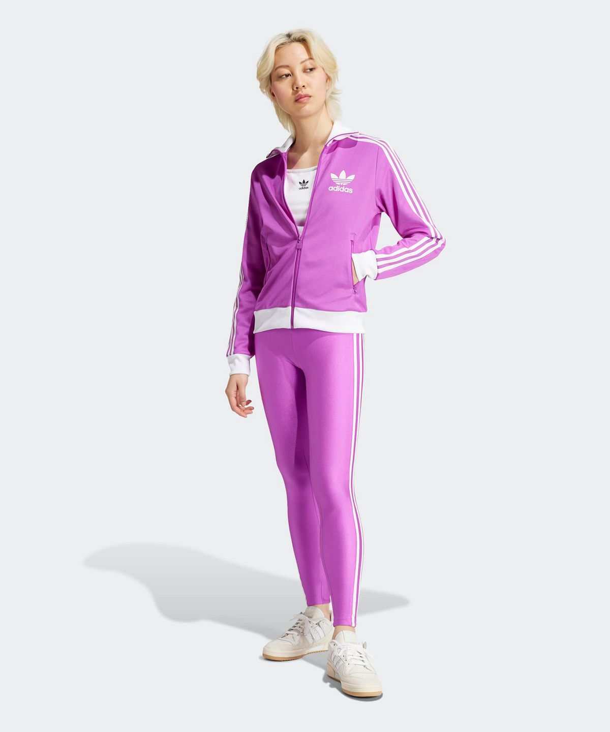 아디다스(ADIDAS) 베켄바우어 트랙탑 - 퍼플핑크 / IY2220