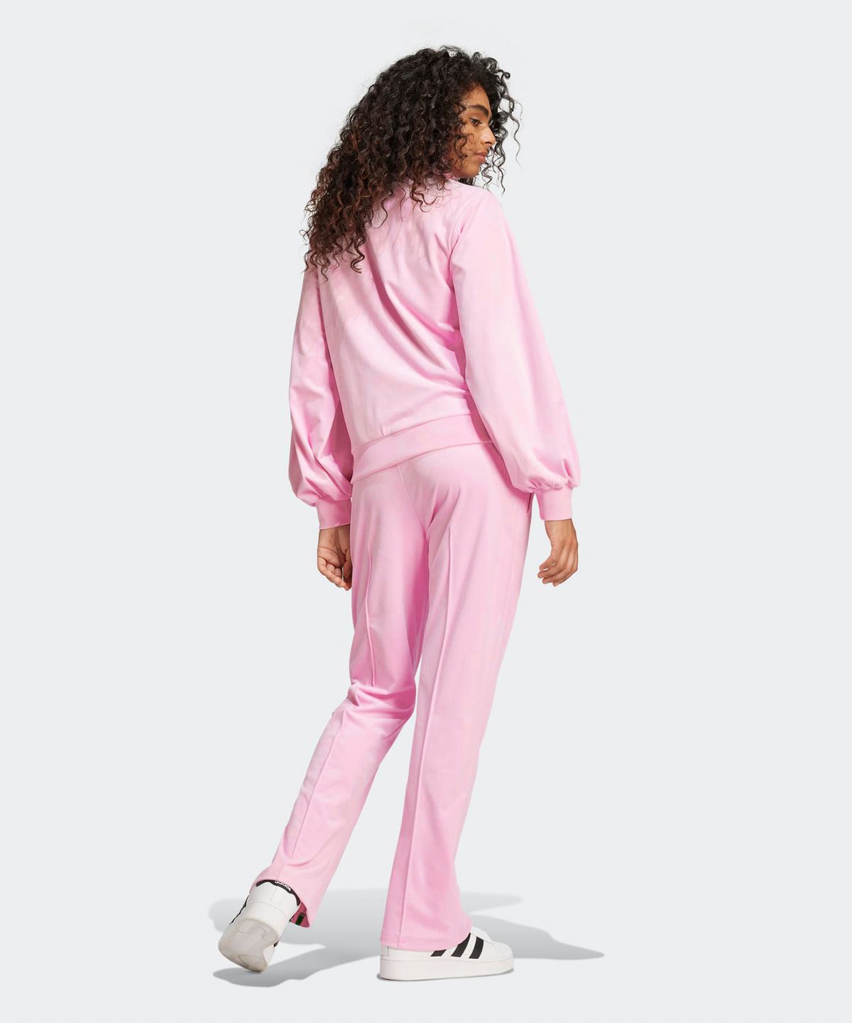 아디다스(ADIDAS) 70s 벨루어 트랙 팬츠 - 핑크:그린 / JN8289