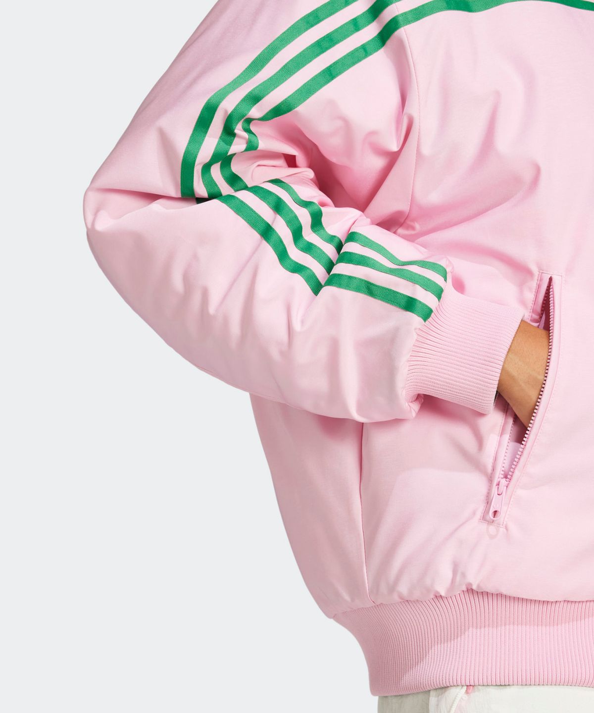 아디다스(ADIDAS) 70s 리버서블 봄버 자켓 - 그린:핑크 / JN7656