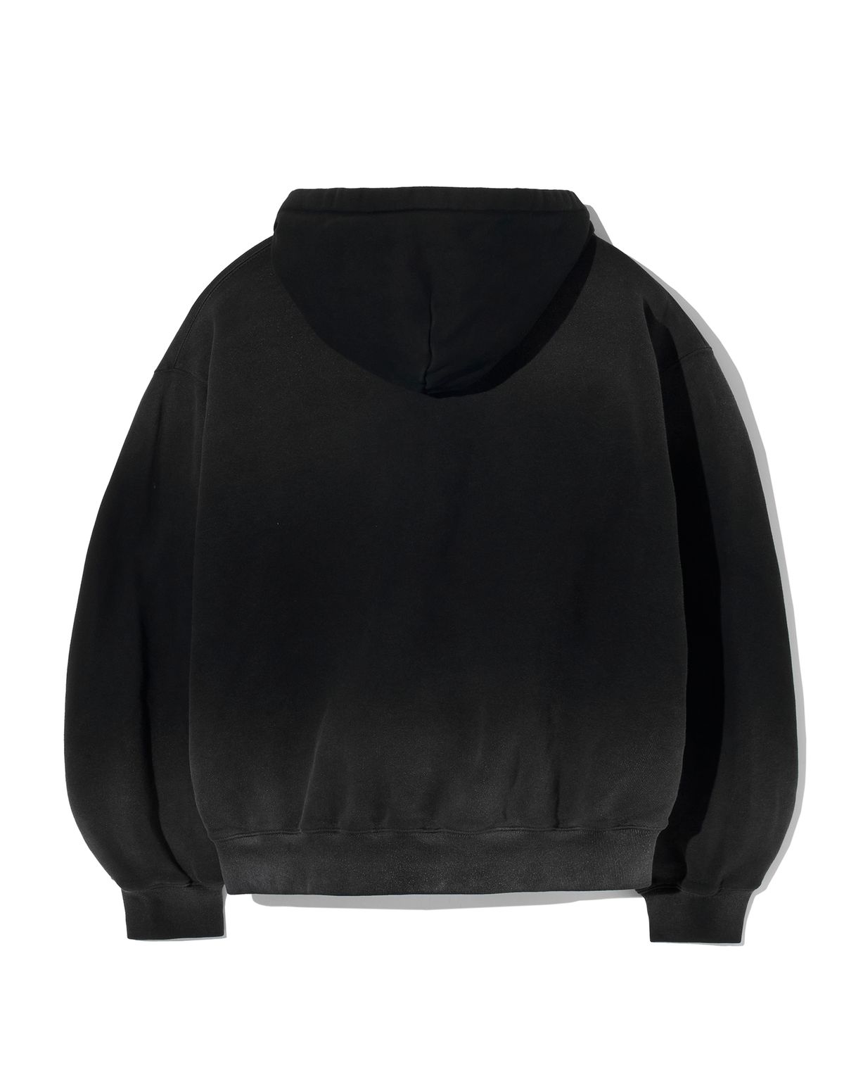 로어즈(LORES) Faded Pigment Dyed Hoodie - Black