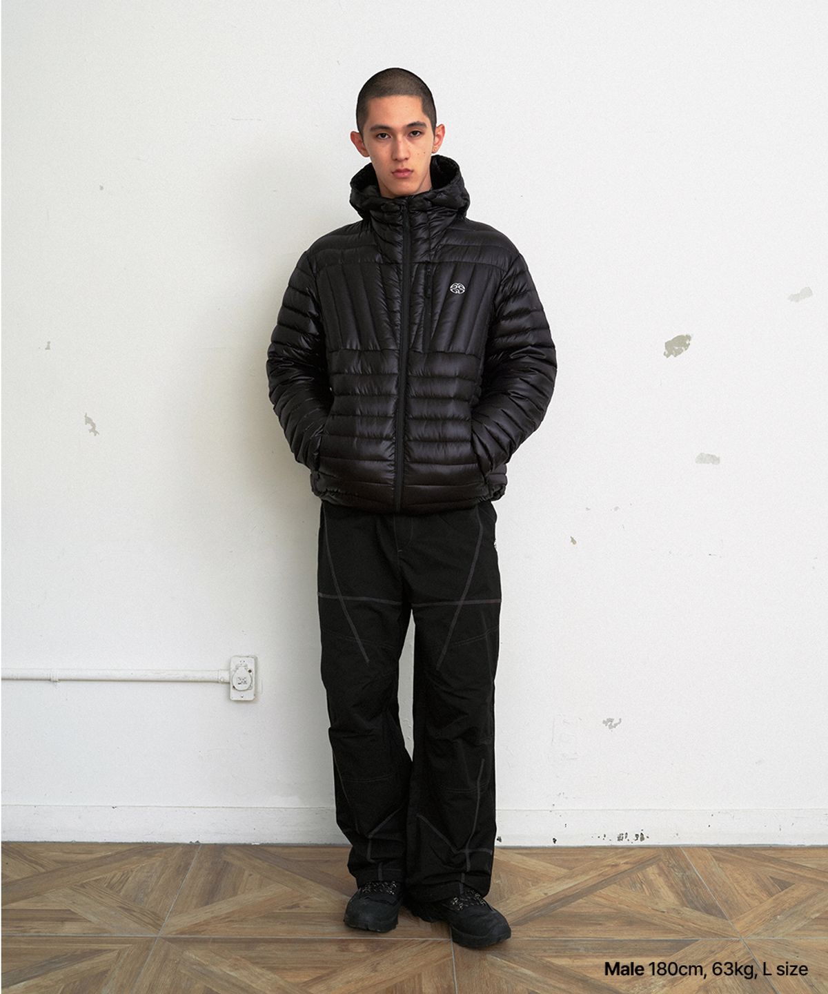 마하그리드(MAHAGRID) LIGHT HOODED DOWN PUFFER BLACK(MG2FWMB903A)