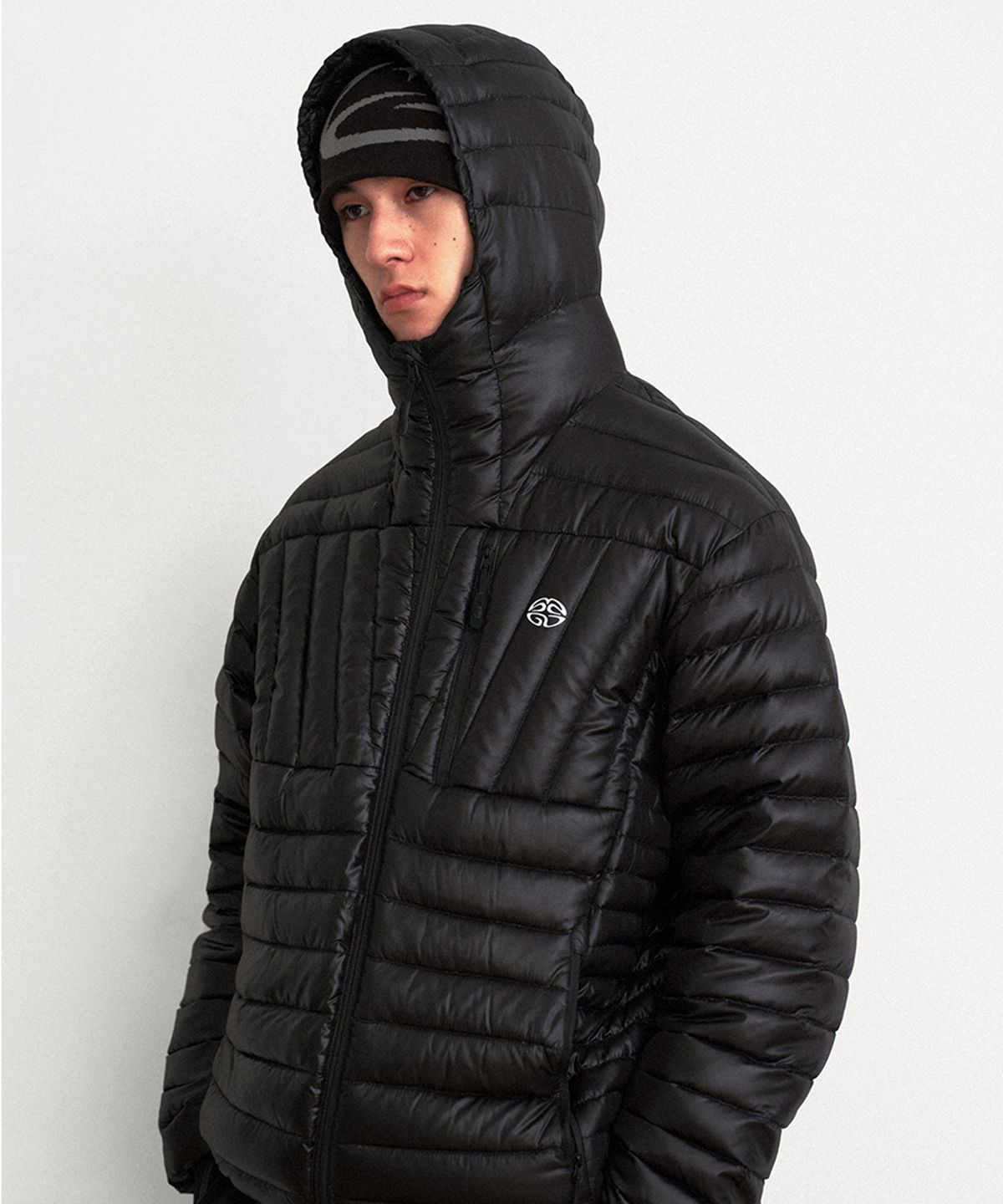 마하그리드(MAHAGRID) LIGHT HOODED DOWN PUFFER BLACK(MG2FWMB903A)