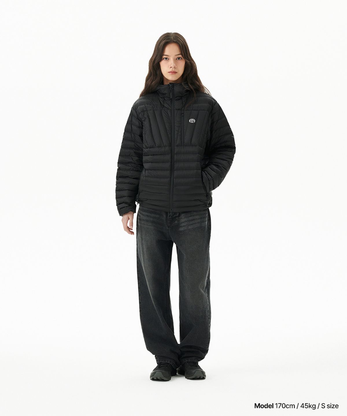 마하그리드(MAHAGRID) LIGHT HOODED DOWN PUFFER BLACK(MG2FWMB903A)