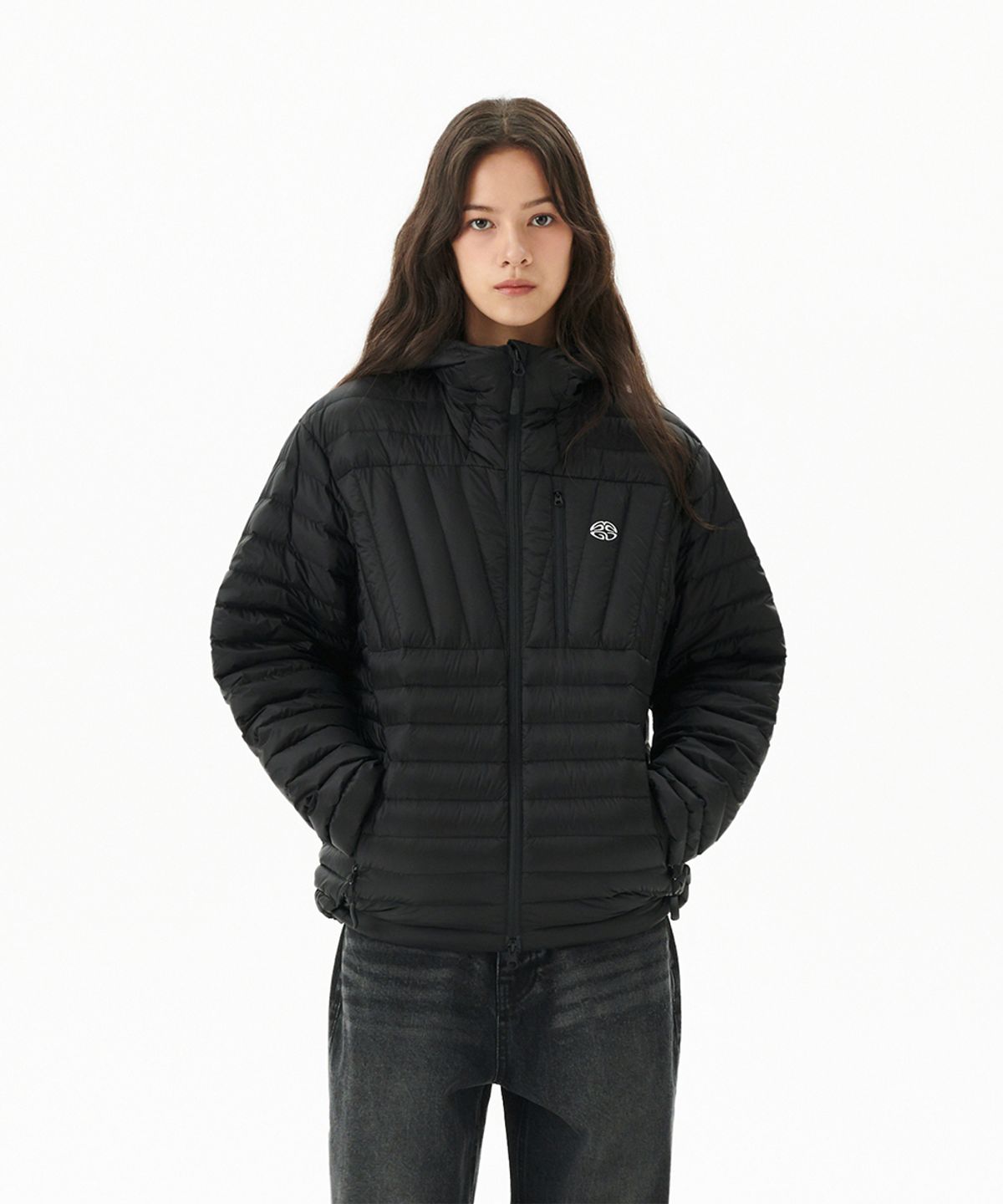 마하그리드(MAHAGRID) LIGHT HOODED DOWN PUFFER BLACK(MG2FWMB903A)
