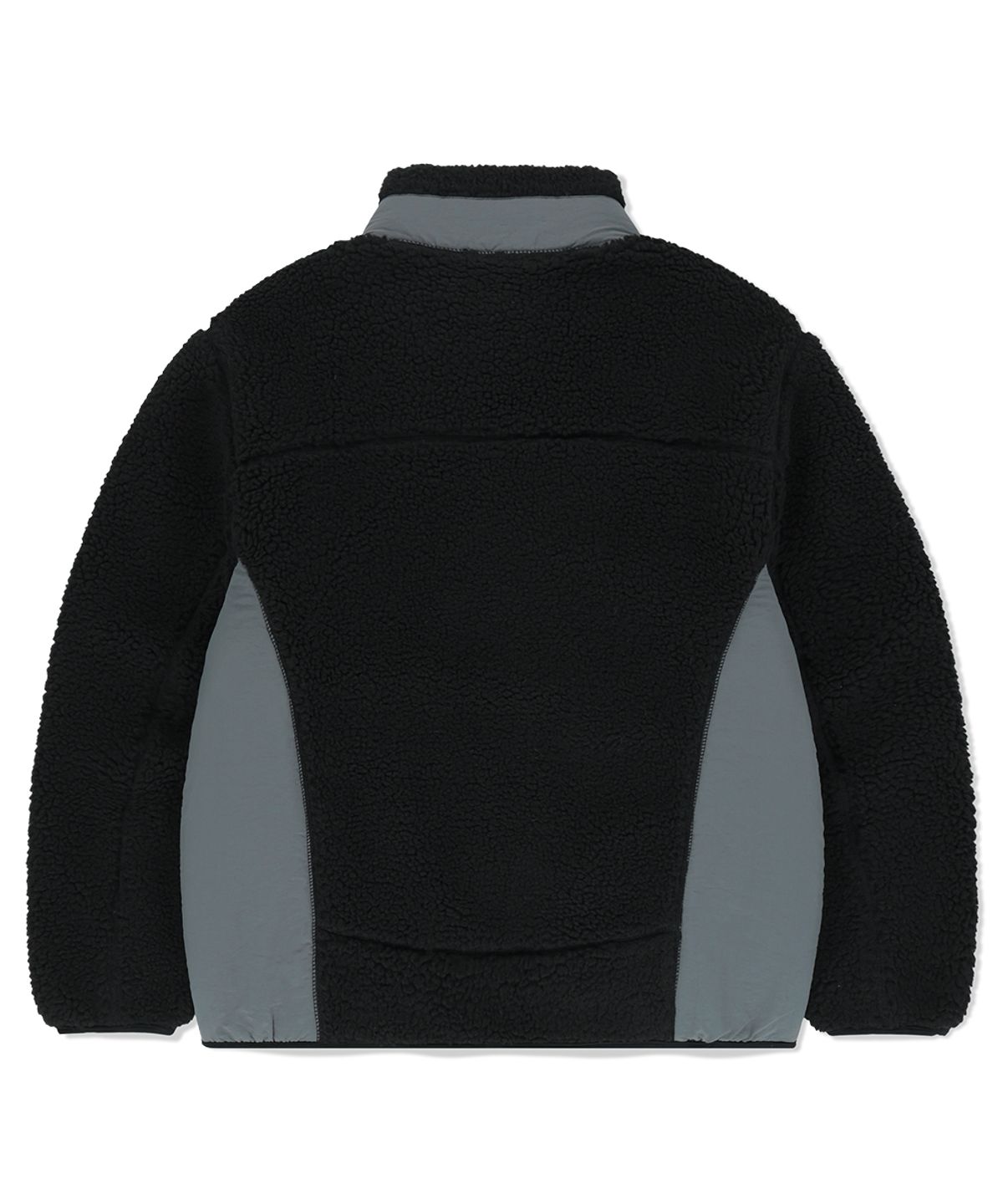 마하그리드(MAHAGRID) CURVED SHERPA FLEECE JACKET BLACK(MG2EFMJ230A)