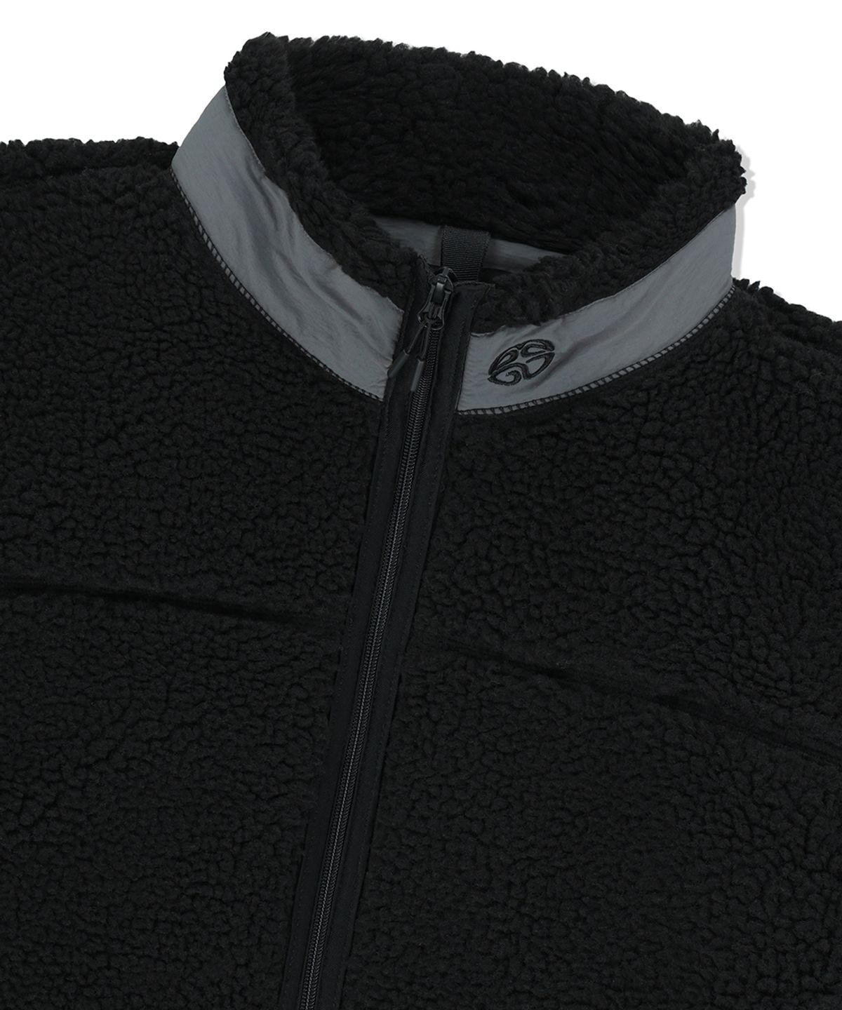 마하그리드(MAHAGRID) CURVED SHERPA FLEECE JACKET BLACK(MG2EFMJ230A)