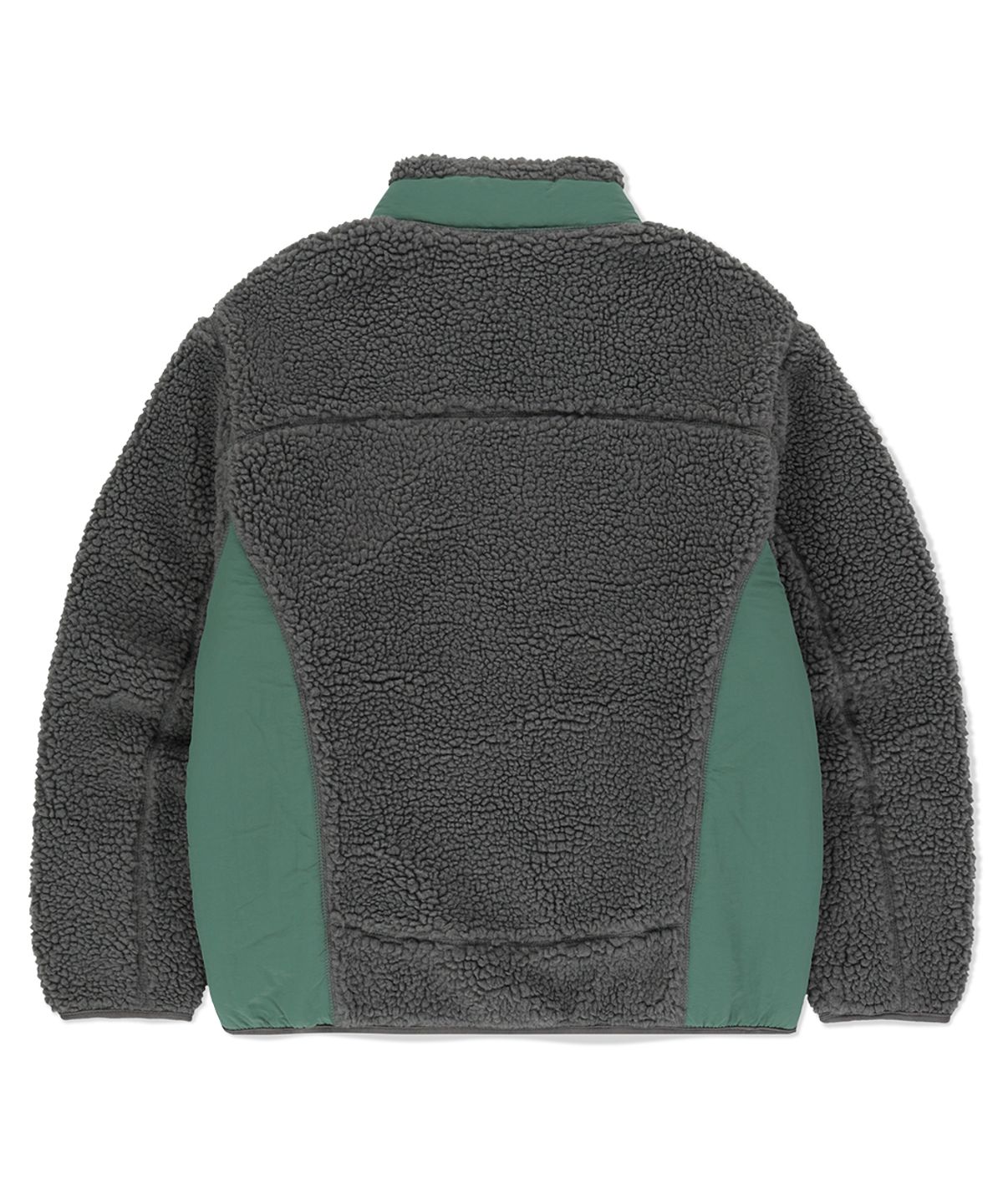 마하그리드(MAHAGRID) CURVED SHERPA FLEECE JACKET GREY(MG2EFMJ230A)