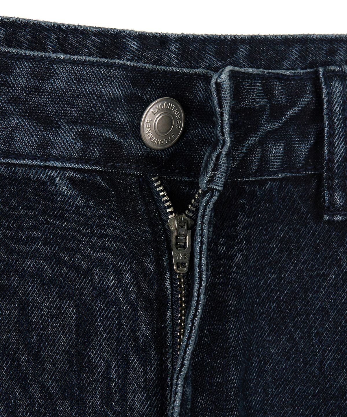 엑스컨테이너(EXCONTAINER) 딥 워싱 와이드 데님 팬츠  (WASHED DARK BLUE)