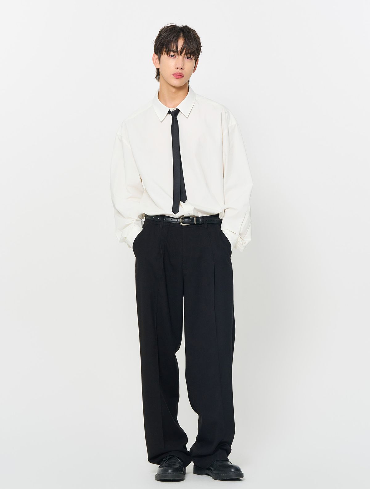 제너럴아이디어(GENERALIDEA) UNISEX 뉴클래식 포플린 셔츠 [WHITE] / SBD3U03002