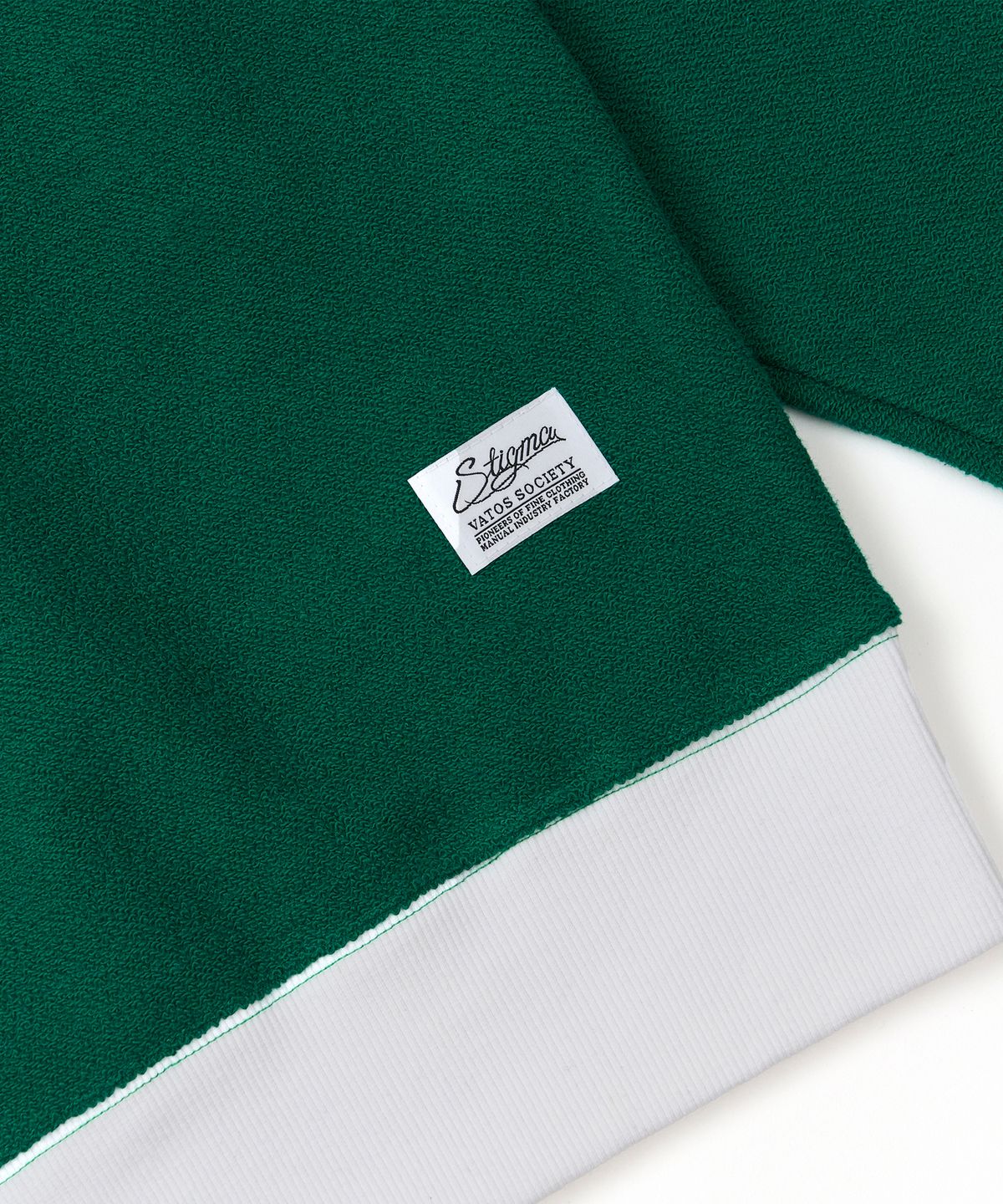 스티그마(STIGMA) Infamous Club Insideout Oversized Collar T-shirts Green