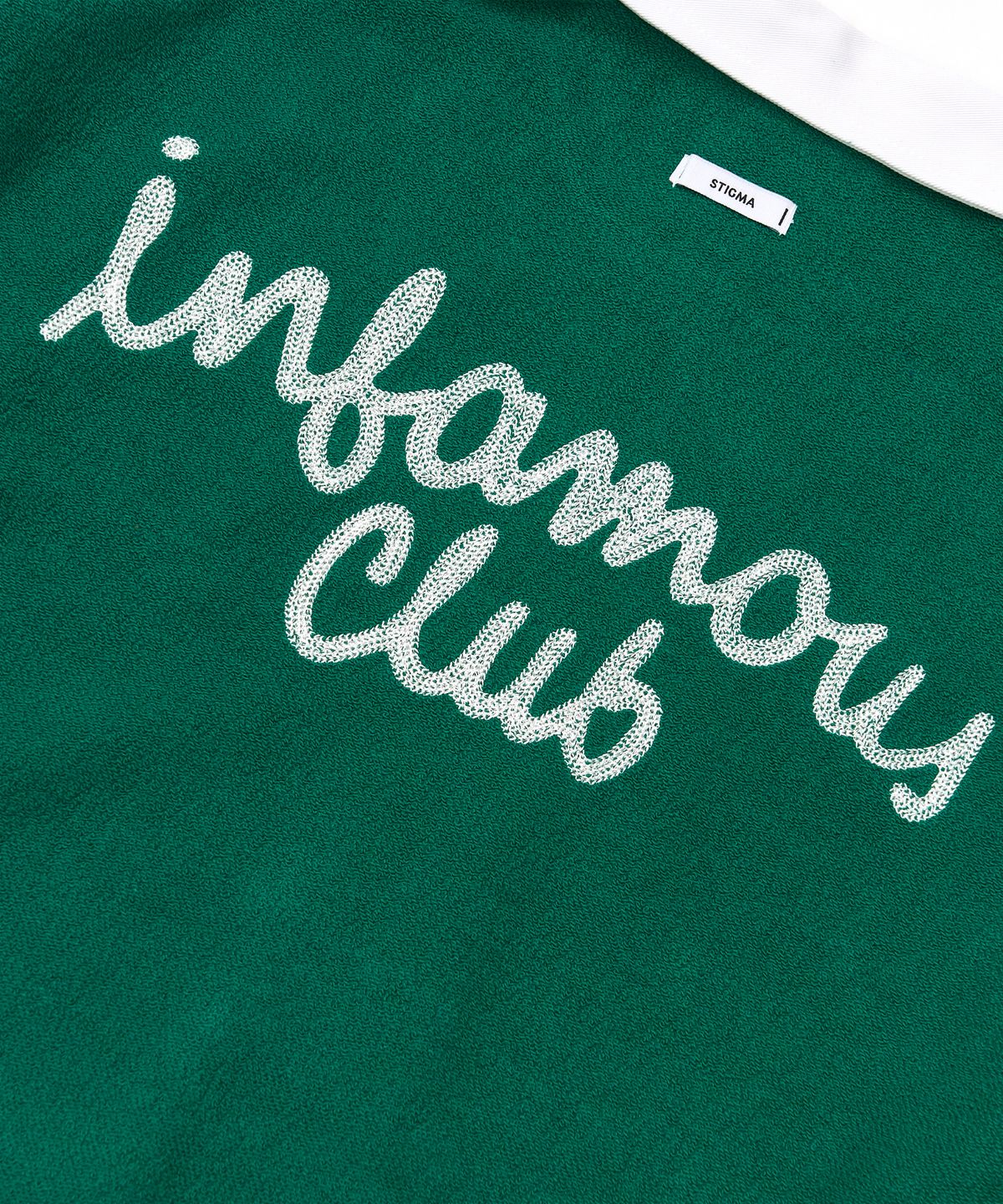 스티그마(STIGMA) Infamous Club Insideout Oversized Collar T-shirts Green