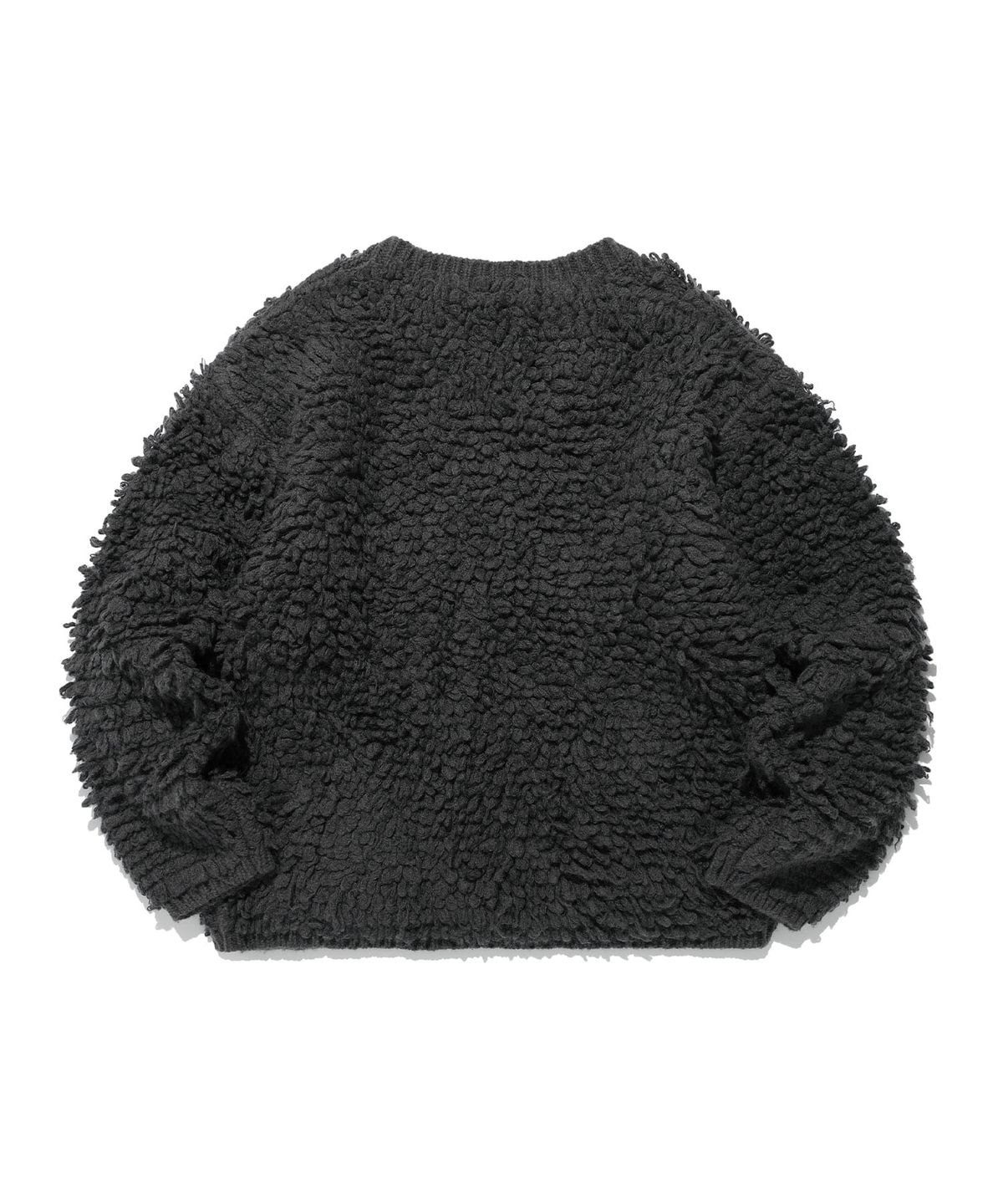 나이스고스트클럽(NICEGHOSTCLUB) LOOP SWEATER CARDIGAN_CHARCOAL(NG2EFUK681A)