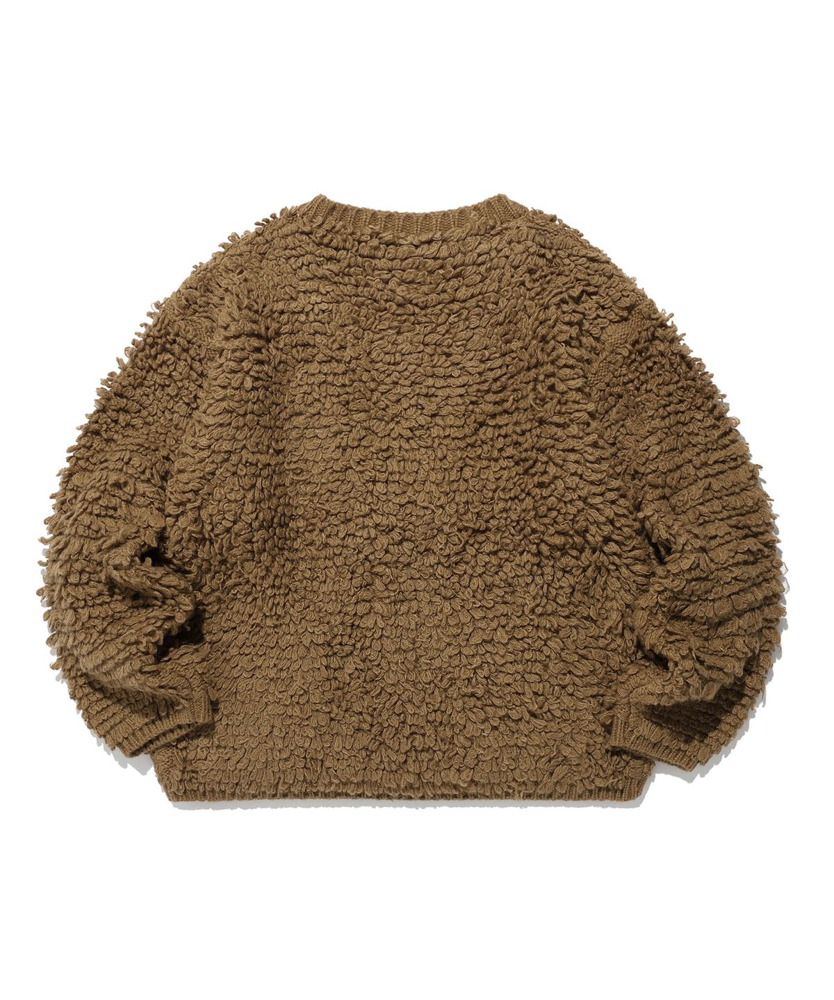 나이스고스트클럽(NICEGHOSTCLUB) LOOP SWEATER CARDIGAN_BROWN(NG2EFUK681A)