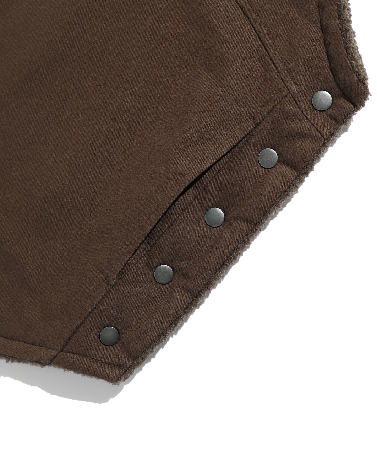 나이스고스트클럽(NICEGHOSTCLUB) FLEECE BULLET PROOF VEST_BROWN(NG2EFUB990A)