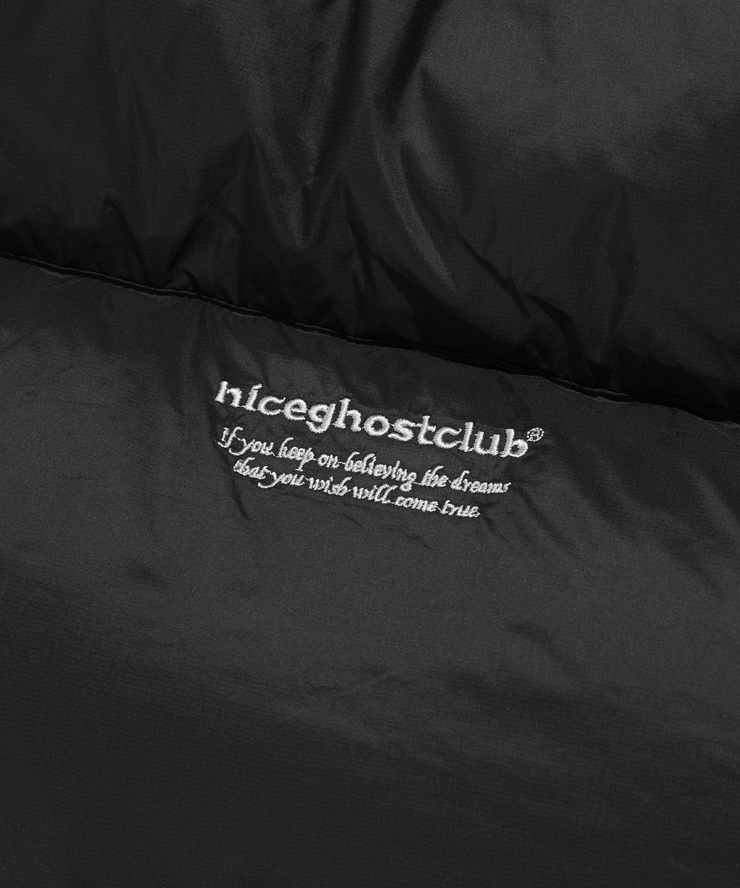 MUSINSA | NICE GHOST CLUB NYLON DOWN PUFFER_BLACK(NG2EWUB900A)