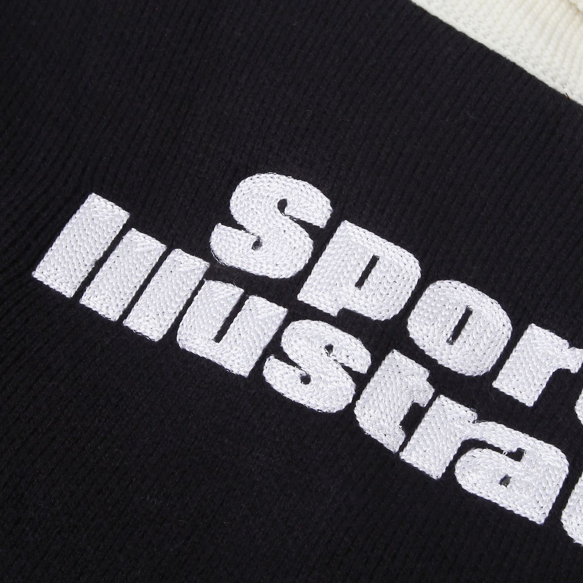 스포츠 일러스트레이티드(SPORTS ILLUSTRATED) 베이스볼 레트로 숄 카라 니트 카디건 (네이비)
