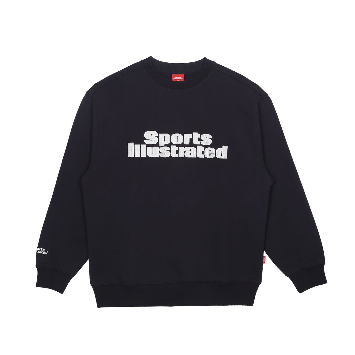 스포츠 일러스트레이티드(SPORTS ILLUSTRATED) 스포츠일러스트레이티드 스택로고 스웨트셔츠 (네이비)