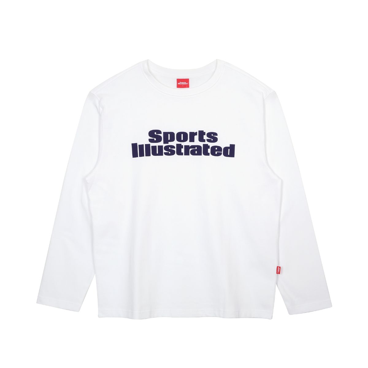 스포츠 일러스트레이티드(SPORTS ILLUSTRATED) 스포츠일러스트레이티드 스택로고 긴소매티셔츠 (화이트)