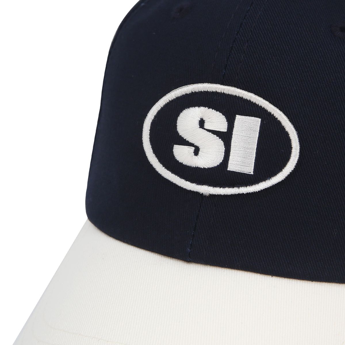스포츠 일러스트레이티드(SPORTS ILLUSTRATED) 베이스볼 배색 아이콘로고 볼캡 (네이비)