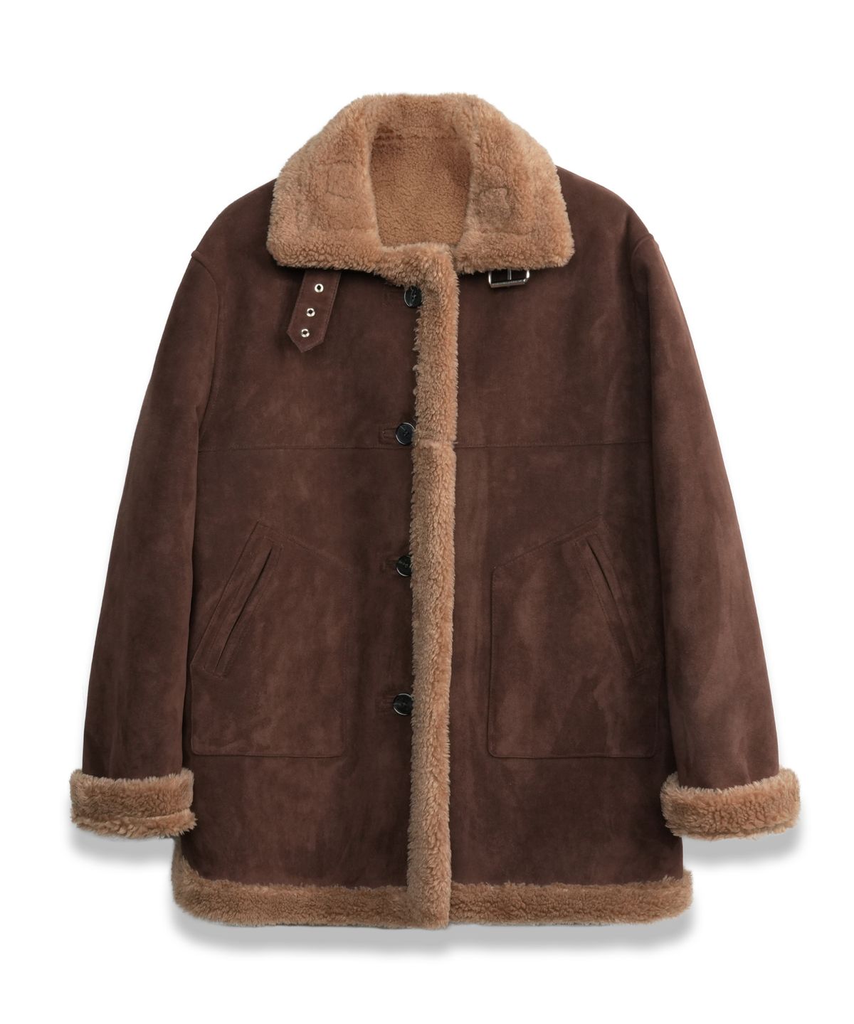 도프셉(DOFFSEPT) Classic Mustang Coat in Brown/Brown