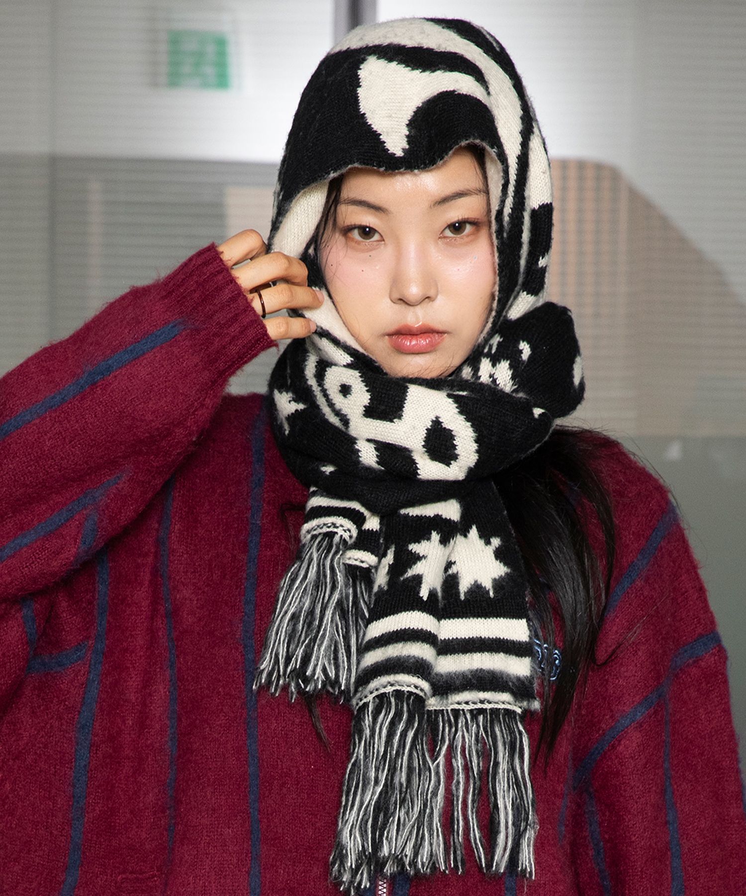 帽子・その他 XTONZ XTA050 Origin Reversible Hairy Muffler NAVY XTA050NV MUSINSA | XTONZ XTA050 ORIGIN REVERSIBLE HAIRY MUFFLER (NAVY)
