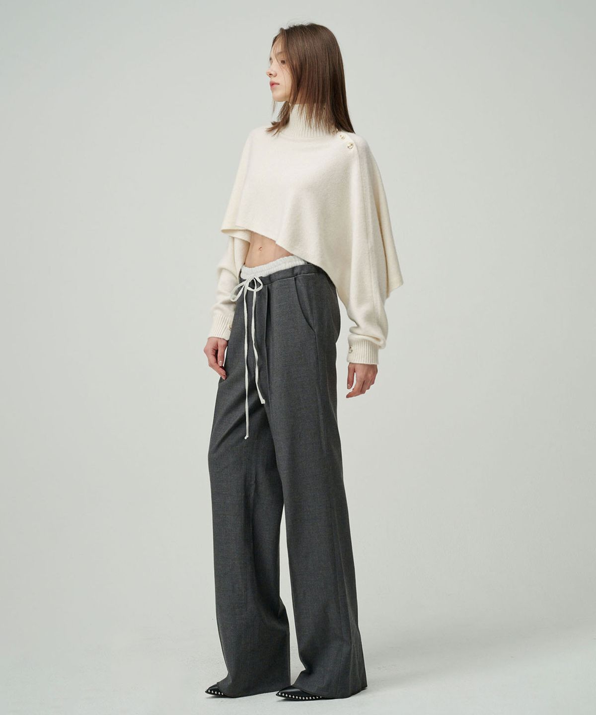 세컨드 아르무아(02ARMOIRE) Kaylee Trousers _ Grey