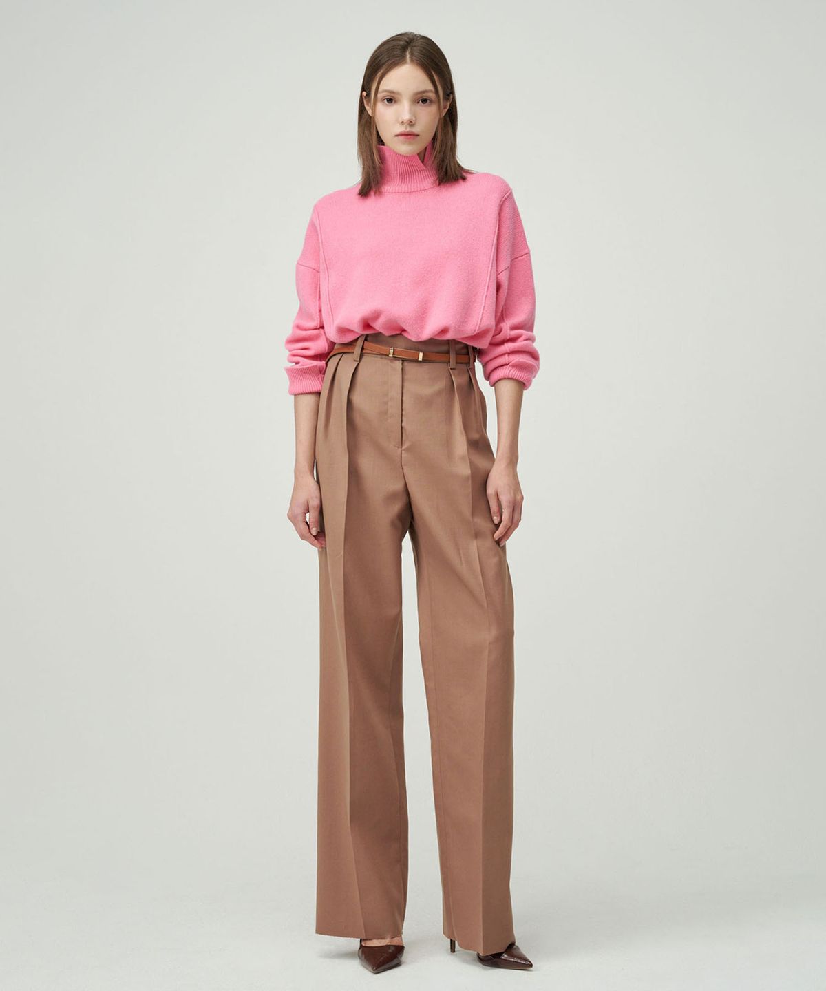 세컨드 아르무아(02ARMOIRE) Gabbi Trousers _ Camel