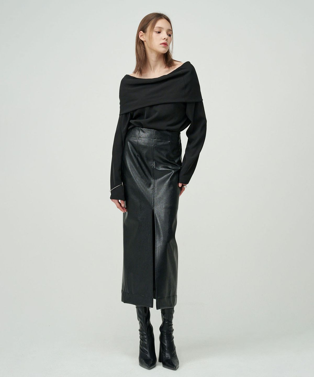 세컨드 아르무아(02ARMOIRE) Romi Top _ Black